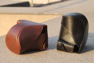 Leather Camera Case for Olympus Pen E PL3 EPL3 EPL 3 14 42mm Brown 