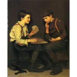 Hand Made Oil Reproduction   John George Brown   24 x 30 inches   The 