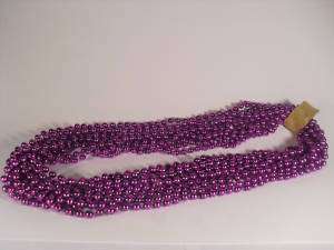 12 Mardi Gras Beads Purple Party Necklaces NEW  