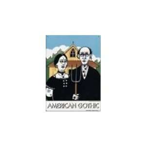 Grant Wood American Gothic Tin Sign 