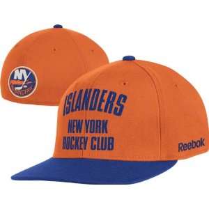 New York Islanders Orange Hockey Club Flat Brim Flex Hat 