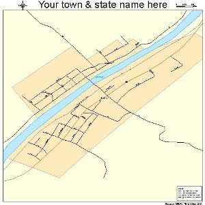  Street & Road Map of Junior, West Virginia WV   Printed 