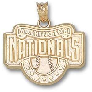  Washington Nationals MLB Club Logo 5/8 Pendant (14kt 