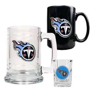  Tennessee Titans NFL 15oz Tankard, 15oz Ceramic Mug & 2oz 