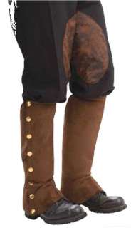 Costumes Victorian Fx Suede Costume Spats Shoe Covers  