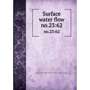 Surface water flow. no.2362 California. Dept. of Water Resources 