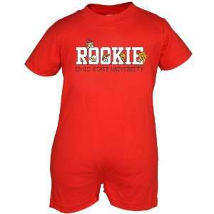   Ohio State Buckeyes Red Infant Rookie Short John Romper: Sports