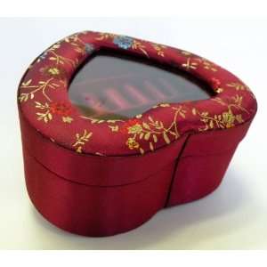 Jewelry,Lipstick & Cosmetic Box Beautiful Satin Silky Fabric with 