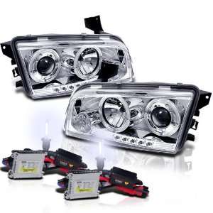   HID Kit 06 10 Dodge Charger Halo LED Projector Head Lights: Automotive