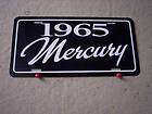   license plate tag 65 Comet Meteor Montclair Monterey Park Lane merc