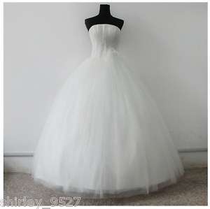 Wedding Dress Fishbone Ostrich feathers Bride Lace up  