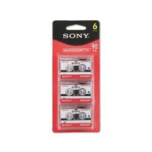  SONY mc90 Microcassette Audio Tapes 6 pack Electronics