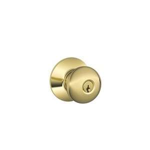 Schlage F80 505 Bright Brass (Lifetime Finish) Storeroom Lock Plymouth 