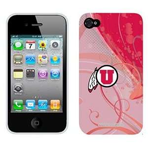  University of Utah Swirl on AT&T iPhone 4 Case by Coveroo 