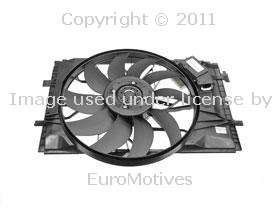   w209 Auxiliary Fan assy behind Radiator OEM aux cooling electric motor