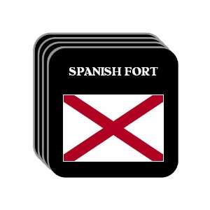  US State Flag   SPANISH FORT, Alabama (AL) Set of 4 Mini 