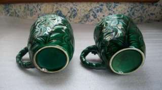 Vintage Lefton Holly & Berry Holiday Mugs  