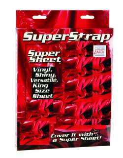 Versatile King Size Shiny PVC Latex Vinyl Bed Sheet Slippery SLICK Red 