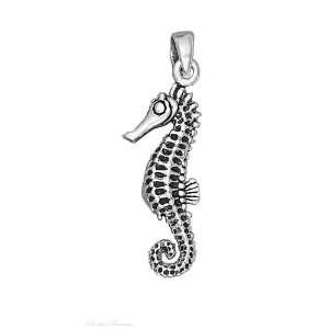  Sterling Silver Seahorse Charm Arts, Crafts & Sewing