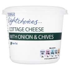   fat cottage cheese onion chive 300g £ 1 20 £ 0 40 100g add to basket