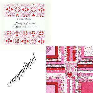 ALWAYS & FOREVER Charm Pack by Deb Strain for Moda Fabrics 