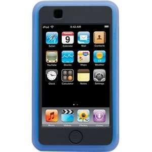  New iSkin Sonic Silicone Black Blue Case for iPod Touch 