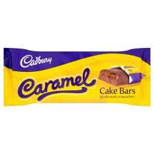 Cadburys Caramel Cake Bars 5 Pack   Groceries   Tesco Groceries