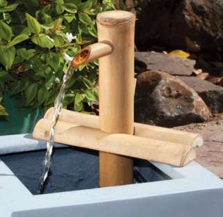   Adjustable Bamboo Accents Water Spout and Pump Kit 673036100107  