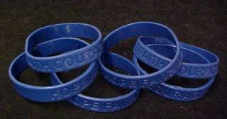 Arthritis Awareness Bracelets Blue Silicone 6 pc Lot  
