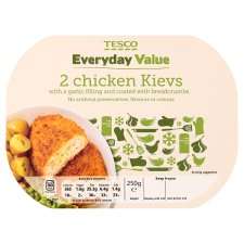 Tesco Everyday Value 2 Chicken Kievs 250G   Groceries   Tesco 