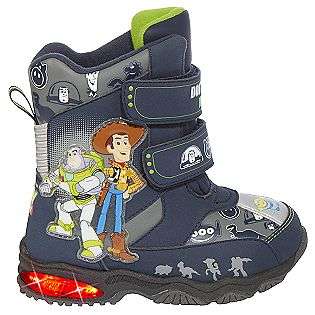 Toddler Boys Toy Story 3 Light Up Winter Boot   Navy  Disney Shoes 