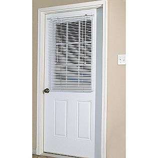 White magnetic mini blind for steel doors 25 wide X 41 height with 