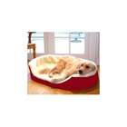 Majestic Pet Lounger Orthopedic Dog Bed   Fabric Red, Size Large (24 