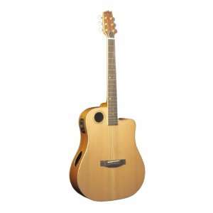   ECGC 1N Acoustic Electric Guitar, Natural Gloss Musical Instruments