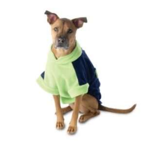  Attitash Fleece Dog Coat Small Navy/Lime: Pet Supplies