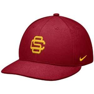  Nike USC Trojans Cardinal Baseball Authentic 643 Fitted 