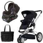 Quinny BUZ3TRVSTM1 Buzz 3 Travel System in Black with Diaper Bag
