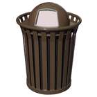 Witt Industries 36 Gallon Brown Dometop Trash Receptacle WC3600 DT BN 