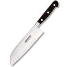   Drop Forged 7 Inch Santoku Knife Professional 41525 Black Pom Handle