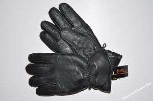 New Mens Leather Winter Insulated Lined Driving Gloves  