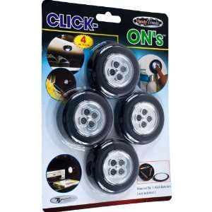   of 4 Click On Stick up LED Lights by Super BrightT: Everything Else