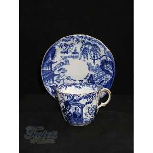   Royal Crown Derby Blue Mikado Antique Demitasse Cup: Kitchen & Dining