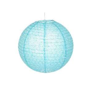   Compact Hollow Out Tissue Paper Lamp Lantern,Blue: Home & Kitchen