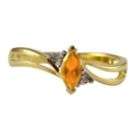 in 14k yellow gold diamond cultured pearl birthstone ring in 14k 