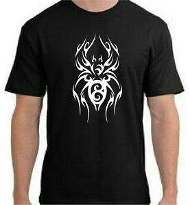 Spider Tribal T Shirt   You Pick Color  