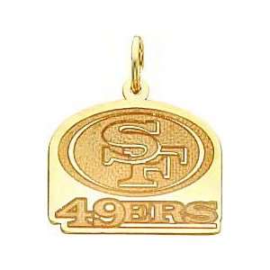    14K Gold NFL San Francisco 49Ers Logo Charm