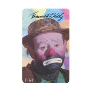  Collectible Phone Card: 5u Emmett L. Kelly Senior. Colorful Clown 