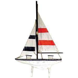   : Sloop Sailing Boat 22 High Wall Mount Coat Hanger: Home & Kitchen