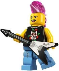 LEGO 8804 Mini Fig Collection Series 4  Punk Rocker  