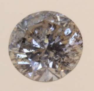 loose EGL certified round 1.05ct diamond I1 Q R vintage estate antique 